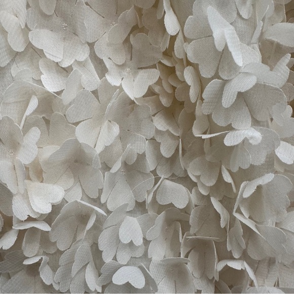 Ted Baker Dress Size 2 Off White Hearts Mini Sleeveless Formal Fit Flare Wedding - Picture 4 of 8